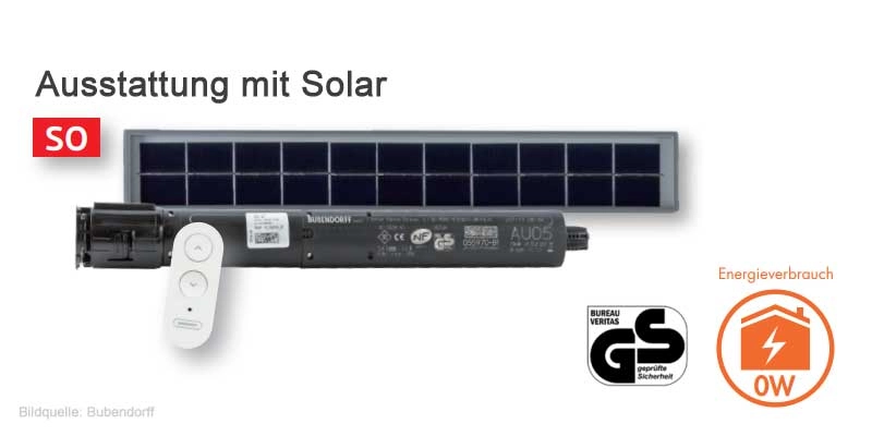 IDZIP MARKISE ANTRIEB SOLAR: IDzip Solar Senkrechtmarkise mit Laufschienen Abb.: idzip-markise-antrieb-solar.jpg