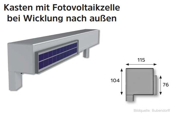 IDZIP MARKISE FOTOVOLTAIK AUSSEN: IDzip Solar Senkrechtmarkise mit Laufschienen Abb.: idzip-markise-fotovoltaik-aussen.jpg