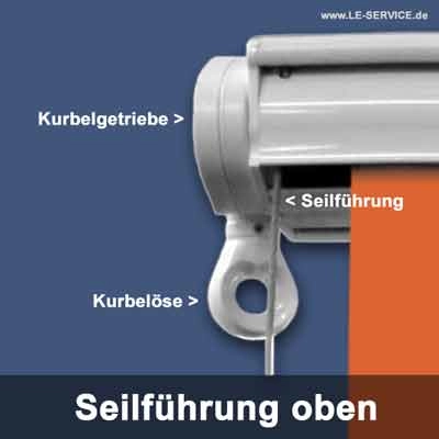 SEILFUEHRUNG OBEN: Senkrechtmarkise Vertikalmarkise senkrechter Sichtschutz Abb.: seilfuehrung-oben.jpg