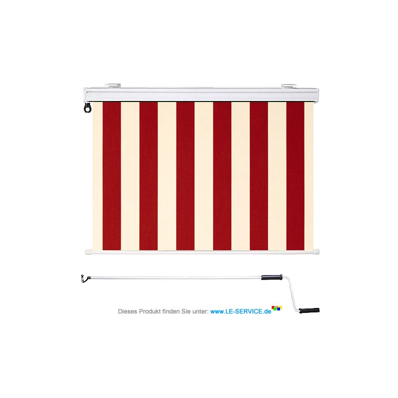 SENKRECHTMARKISE 8557 CREME ROUGE: Senkrechtmarkise Vertikalmarkise senkrechter Sichtschutz Abb.: senkrechtmarkise-8557-creme-rouge.jpg