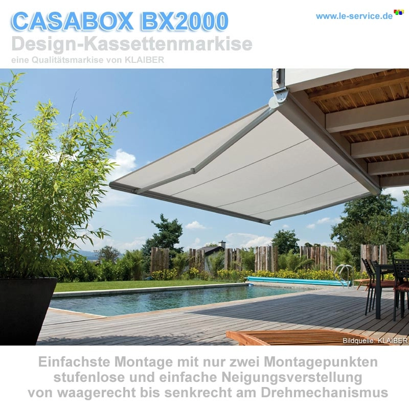 CASABOX BX2000 Kassettenmarkise Abbildung 3 für CASABOX BX2000 Kassettenmarkise