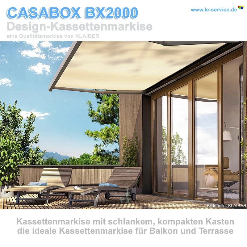 CASABOX BX2000 Kassettenmarkise Abbildung 4 für CASABOX BX2000 Kassettenmarkise
