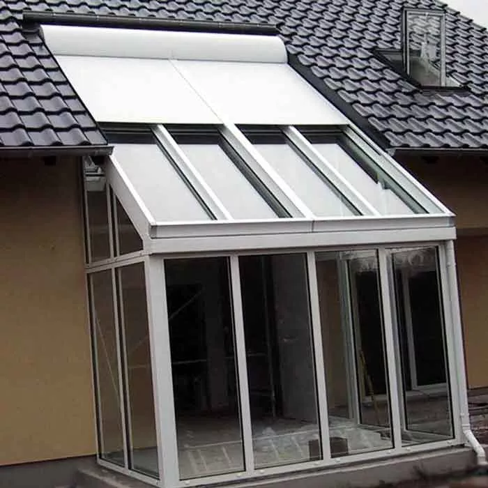 Wintergartenbeschattung Typ ROLAX Alu Wintergartenrollladen Abbildung 4 für Wintergartenbeschattung Typ ROLAX® - Alu Wintergartenrollladen