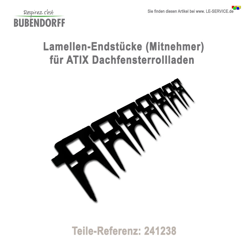50 Lamellen Endst cke ATIX Rollladen Ref 241238 Abbildung 2 für 50 Lamellen-Endstücke ATIX Rollladen - Ref 241238