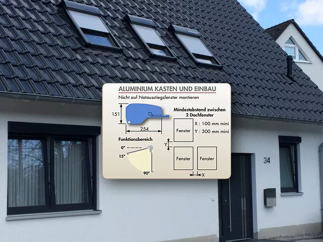 Abbildung 3 für Dachfensterrollladen ATIX® SOLAR für ROTO® Dachfenster inkl. Solarpaket