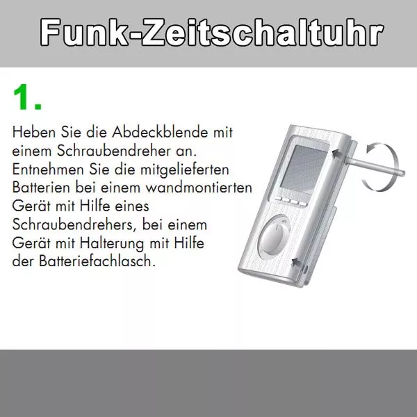 Abbildung 2 für Funkzeitschaltuhr bis zu 30 Kompakt-Rollladen in max 4 Gruppen