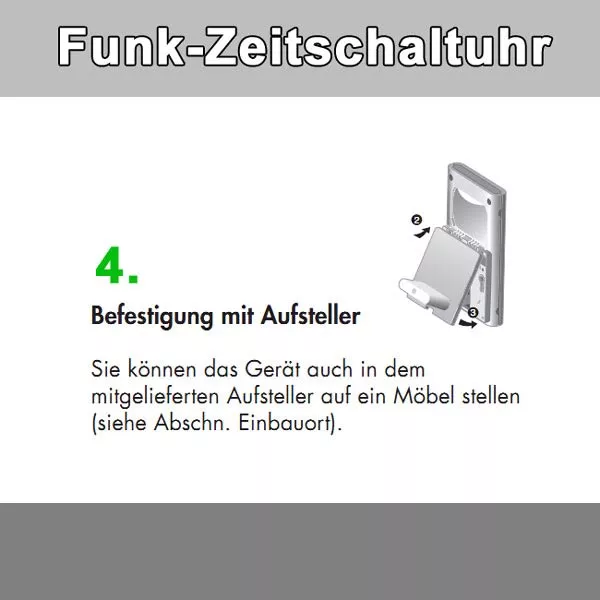 Abbildung 5 für Funkzeitschaltuhr bis zu 30 Kompakt-Rollladen in max 4 Gruppen