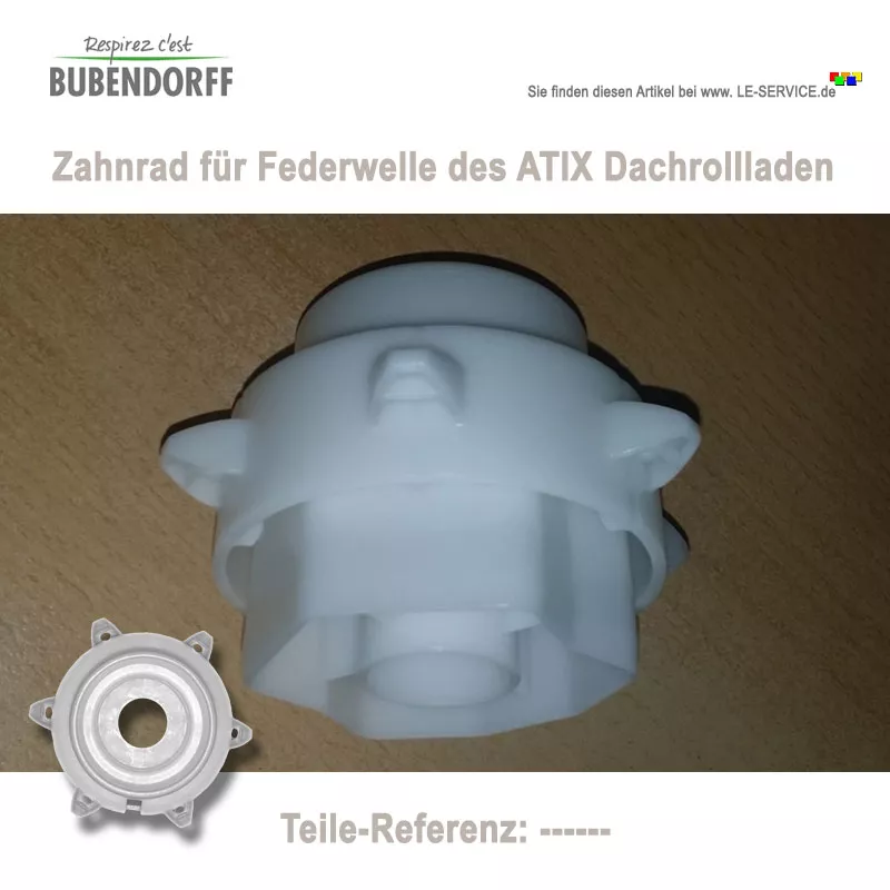 Abbildung 2 für Zahnrad der Federwelle für ATIX Dachfensterrollladen