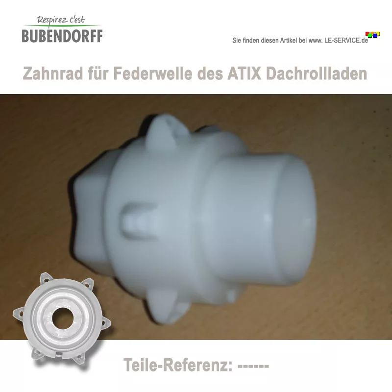 Abbildung 4 für Zahnrad der Federwelle für ATIX Dachfensterrollladen