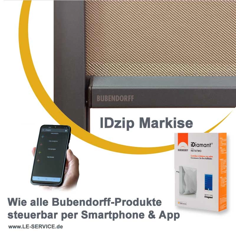 IDzip Solar Senkrechtmarkise mit Laufschienen Abbildung 3 für IDzip Solar Senkrechtmarkise mit Laufschienen