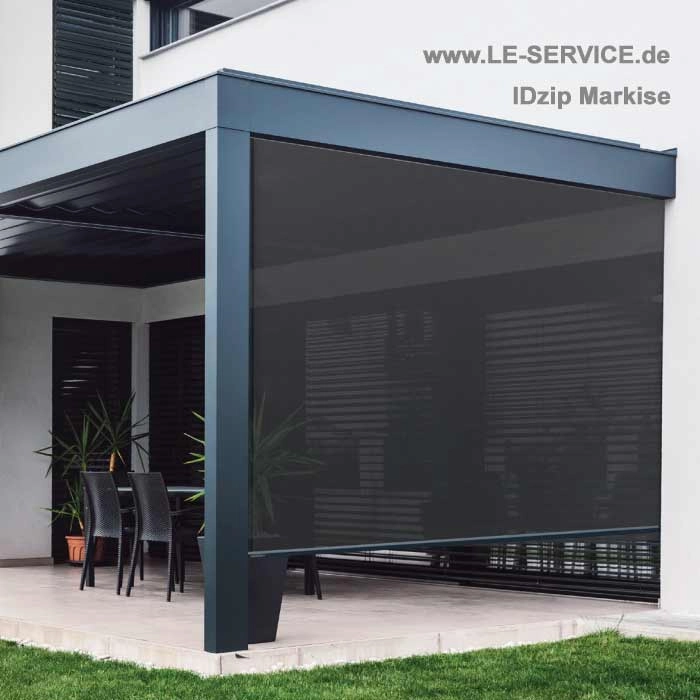 IDzip Solar Senkrechtmarkise mit Laufschienen Abbildung 5 für IDzip Solar Senkrechtmarkise mit Laufschienen
