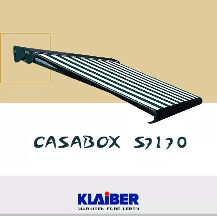 KLAIBER CASABOX S7170 kompakte Kassettenmarkise : Die Markise CASABOX S7170 wird nicht mehr hergestellt, das Nachfolgemodell BX2000 finden Sie hier bei uns.