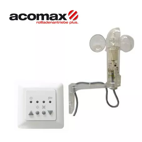 ACOMAX CX-310 Basic SET Sonne-Wind-Steuerung kabelgebunden: ACOMAX CX 310 Basic SET Sonne Wind Steuerung kabelgebunden, Set Sonnenschutz Basic, Kunststoffbügel bedrahtet  ACOMAX CX-310 Basic SET Sonne-Wind-Steuerung kabelgebunden: ACOMAX CX 310 Basic SET Sonne Wind Steuerung kabelgebunden, Set Sonnenschutz Basic, Kunststoffbügel bedrahtet