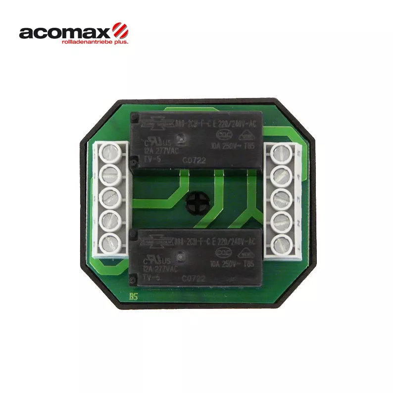 ACOMAX CX-220 Duo Trennrelais für 2 Antriebe unter Putz: Trennrelais unter Putz für 2 Antriebe - Gruppensteuerrelais zur Ansteuerung von elektrischen Antrieben ACOMAX CX-220 Duo Trennrelais für 2 Antriebe unter Putz: Trennrelais unter Putz für 2 Antriebe - Gruppensteuerrelais zur Ansteuerung von elektrischen Antrieben