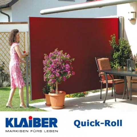 KLAIBER Quick-Roll Flex SR6000 flexible Seitenbeschattung - Detailansicht 2 KLAIBER Quick-Roll Flex SR6000 flexible Seitenbeschattung - Detailansicht 2