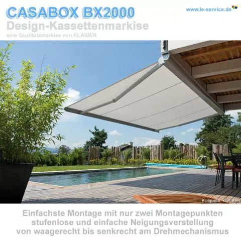 KLAIBER CASABOX BX2000 Kassettenmarkise - Detailansicht 3 KLAIBER CASABOX BX2000 Kassettenmarkise - Detailansicht 3