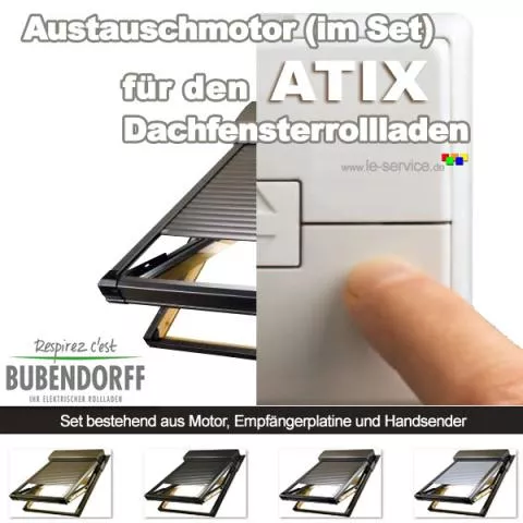 Bubendorff Motor-Set Funk für ATIX Dachfensterrollladen (Bubendorff - vor 2014) - Detailansicht 1 Bubendorff Motor-Set Funk für ATIX Dachfensterrollladen (Bubendorff - vor 2014) - Detailansicht 1