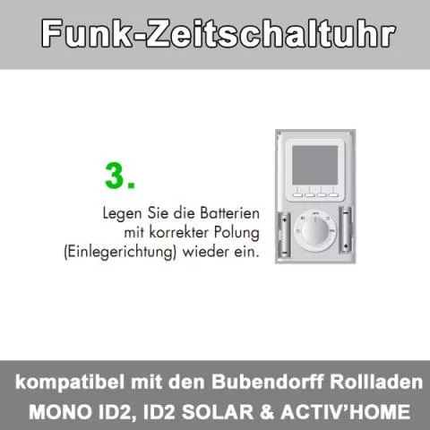 Bubendorff Funkzeitschaltuhr ID2 bis zu 30 Bubendorff-Rollladen in 4 Gruppen - Detailansicht 4