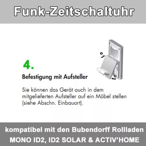 Bubendorff Funkzeitschaltuhr ID2 bis zu 30 Bubendorff-Rollladen in 4 Gruppen - Detailansicht 5