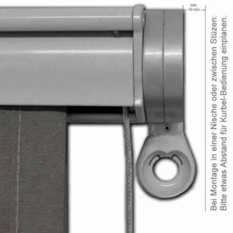 WKS Senkrechtmarkise Vertikalmarkise senkrechter Sichtschutz - Detailansicht 3 WKS Senkrechtmarkise Vertikalmarkise senkrechter Sichtschutz - Detailansicht 3