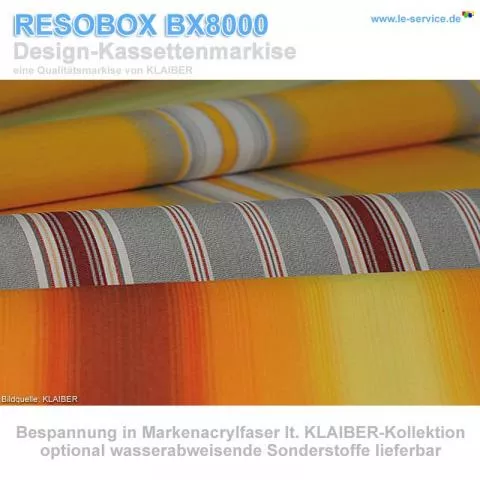 KLAIBER RESOBOX BX8000 Kassettenmarkise bis Breite 18m - Detailansicht 5 KLAIBER RESOBOX BX8000 Kassettenmarkise bis Breite 18m - Detailansicht 5