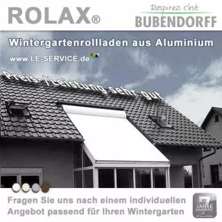 Wintergartenbeschattung Typ ROLAX® - Alu Wintergartenrollladen
