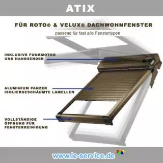Artikelbild: 5: Dachfensterrollladen für VELUX® - ATIX® neues Modell
