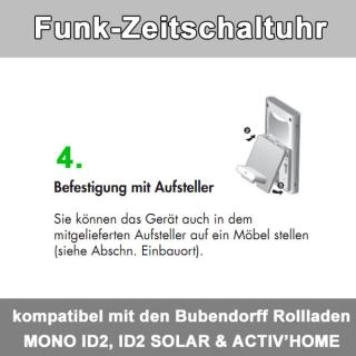 Artikelbild: 5: Funkzeitschaltuhr ID2 bis zu 30 Bubendorff-Rollladen in 4 Gruppen