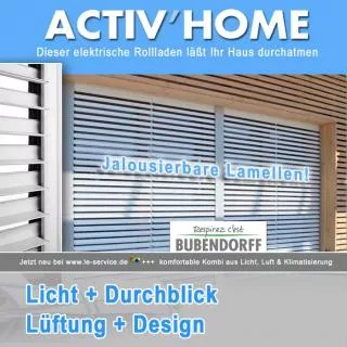 Artikelbild Activ Home® jalousierbarer Rollladen Sonnenschutz + Belüftung