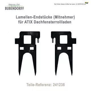 50 Lamellen-Endstücke ATIX Rollladen - Ref 241238 50 Stück Kunststoff-Endstück...