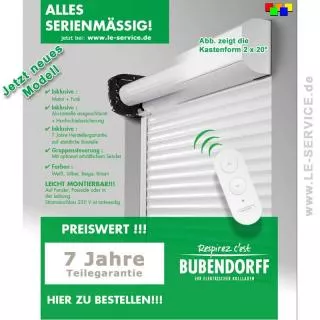 ID+ Vorbaurollladen Funk FB Alu Rollladen Bubendorff ID+ elektrischer Ro...