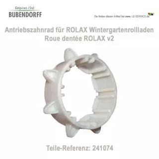 Antriebszahnrad ROLAX Wintergartenrollladen - Ref 241074 Antriebszahnrad für Bubendorf...