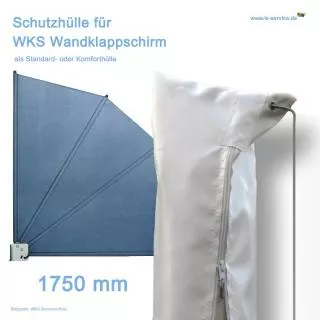 Schutzhülle für WKS-Wandklappschirm 1750 mm - Grau, Weiss oder Beige Schutzhülle für WKS-Wandklap...