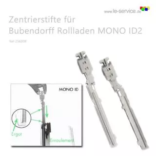 1 Paar Zentrierstifte MONO ID2 Rollladen - Ref 256008 Zentrierstifte / Verbinder fü...