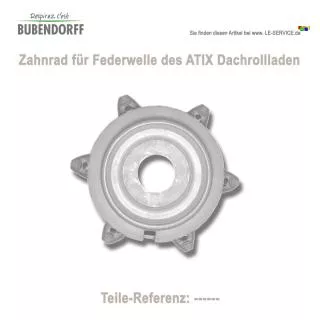 Zahnrad der Federwelle für ATIX Dachfensterrollladen Zahnräder der Federwelle für...