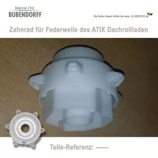 Artikelbild: 2: Zahnrad der Federwelle für ATIX Dachfensterrollladen