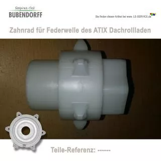 Artikelbild: 5: Zahnrad der Federwelle für ATIX Dachfensterrollladen