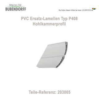 Bubendorff 7 Stk Ersatzlamellen PVC P408 für Bubendorff Rollladen - Ref 203005 Ersatzlamellen aus PVC Typ P408 für Bubendorff Rollladen | Teilereferenz 203005 Bubendorff 7 Stk Ersatzlamellen PVC P408 für Bubendorff Rollladen - Ref 203005 Ersatzlamellen aus PVC Typ P408 für Bubendorff Rollladen | Teilereferenz 203005