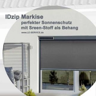 Abb. 4: IDzip Solar Senkrechtmarkise mit Laufschienen Artikelbild: 4: IDzip Solar Senkrechtmarkise mit Laufschienen