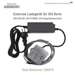 Externes Ladegerät für Bubendorff ID3 Hybrid und Solar - Ref 228019 Externes Akku Ladegerät für ...