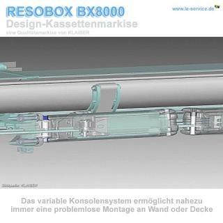 Abb. 3: RESOBOX BX8000 Kassettenmarkise bis Breite 18m Artikelbild: 3: RESOBOX BX8000 Kassettenmarkise bis Breite 18m