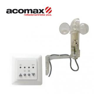 ACOMAX CX-310 Basic SET Sonne-Wind-Steuerung kabelgebunden ACOMAX CX 310 Basic SET Sonne Wind Steuerung kabelgebunden, Set Sonnenschutz Basic, Kunststoffbügel bedrahtet  ACOMAX CX-310 Basic SET Sonne-Wind-Steuerung kabelgebunden ACOMAX CX 310 Basic SET Sonne Wind Steuerung kabelgebunden, Set Sonnenschutz Basic, Kunststoffbügel bedrahtet