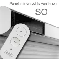 auswählen: 
Typ SO Funkmotor Solar kabellos mit FB, Akku und Solarpaket (Elektronischer Funkmotor mit Fernbedienung, Akku und Solar - kein 230-V-Stromanschluss erforderlich, Bubendorff Protokoll - für OR Lamelle geeignet ✔)