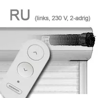 auswählen: 
Typ RU (ab 09/2025) Universal Funk 230V mit FB links von innen (Elektronischer Funkmotor 230 V 2-adrig mit FB, Zigbee und Bubendorff Protokoll, Motorseite/Anschluß links (von innen gesehen) - für OR Lamelle geeignet ✔)