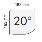 Bild vergrössern: Typ C16 (H x T = 165 x 182 mm)