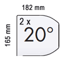 Bild vergrössern: Typ C16 (H x T = 165 x 182 mm)