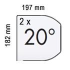 Bild vergrössern: Typ C18 (H x T = 182 x 197 mm)