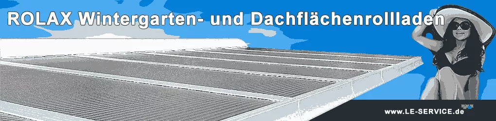 ROLAX Wintergartenrollladen als Wintergartenbeschattung
