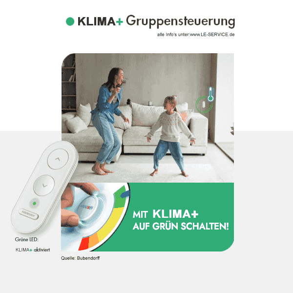 KLIMA+ Modus für Bubendorff Rollladen