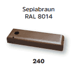 Farbe Braun 240 RAL 8014 Farbe Braun 240 RAL 8014